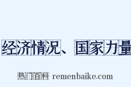 经济情况、国家力量是什么意思的图片